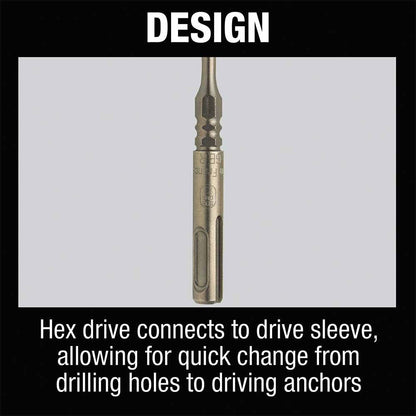 Makita B-69113 5/32" x 7" SDS-PLUS Hex Bit, 2-Cutter