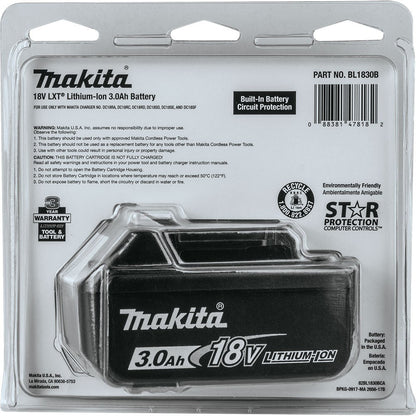 Makita BL1830B 18V LXT 3.0 Ah Li-ion Battery