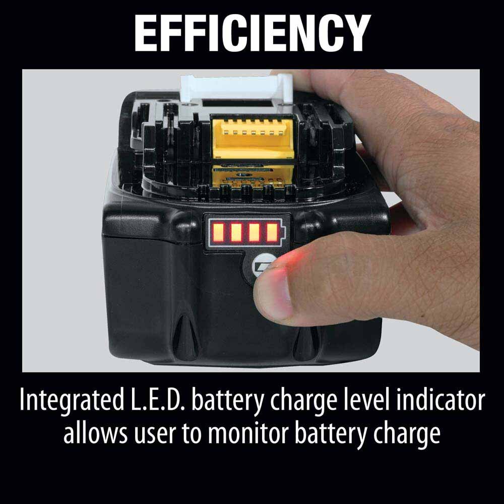 Makita BL1840BSC2 18V LXT Lithium-Ion Battery and Charger Starter Pack, 2ea. BL1840B, DC18SD (4.0Ah)