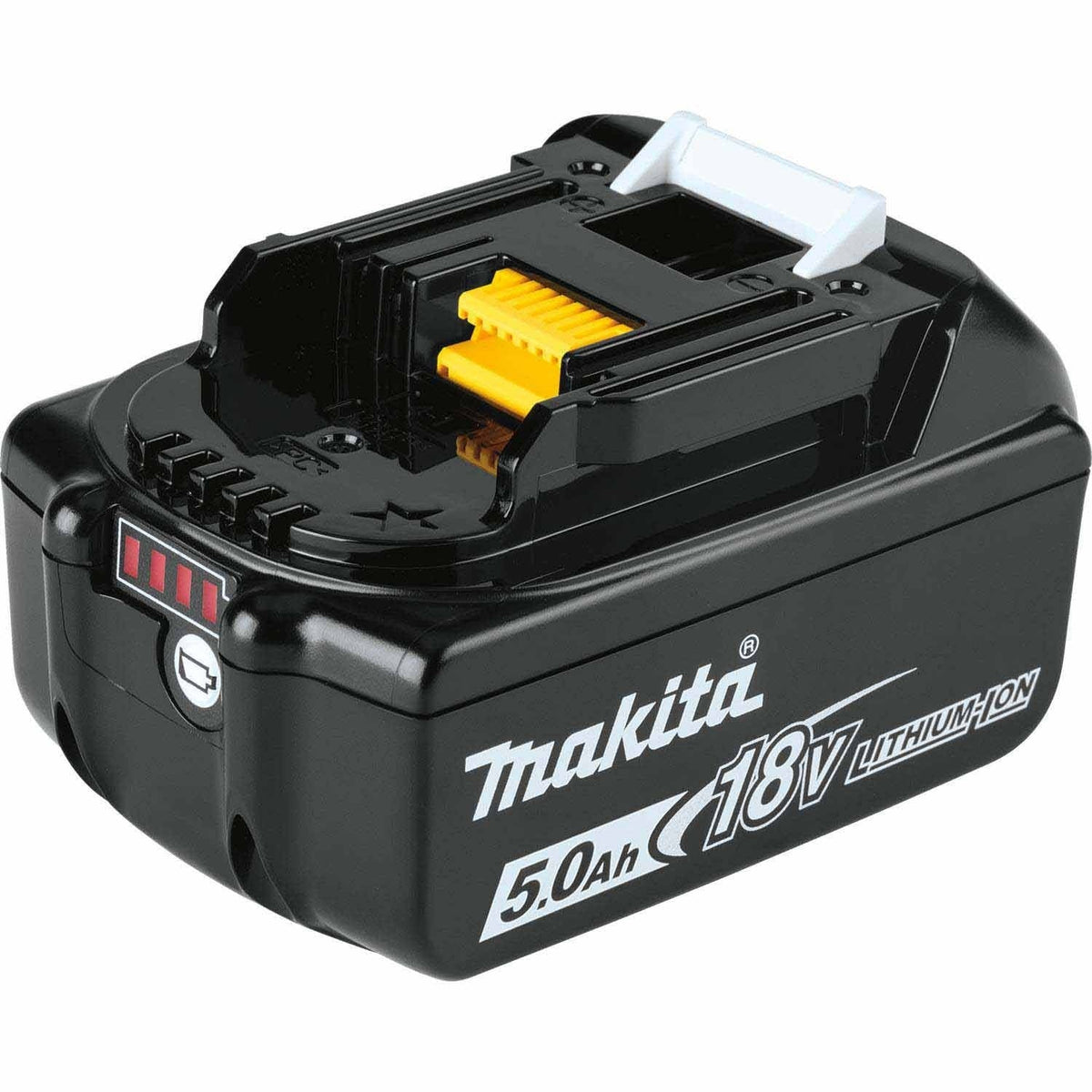 Makita BL1850BDC2X1 18V LXT Lithium-Ion Battery and Rapid Optimum Charger Starter Pack, 2ea. BL1850B, DC18RC, (5.0Ah)