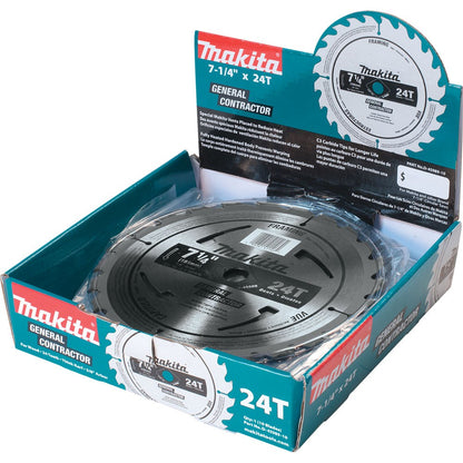 Makita D-45989-10 7-1/4" 24T Circular Saw Blade, Framing/General Purpose