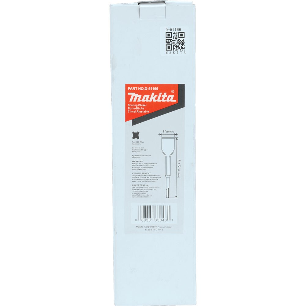 Makita D-51166 2" x 8-1/2" Scaling Chisel, SDS-PLUS