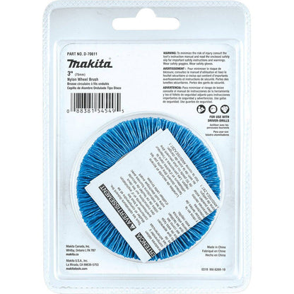 Makita D-70611 3" Nylon Wheel Brush, Fine, 240 Grit