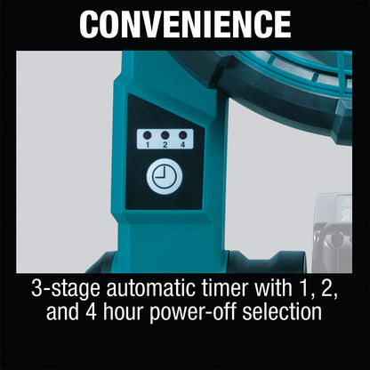 Makita DCF201Z 18V LXT Lithium-Ion Cordless Job Site Fan (Tool only)