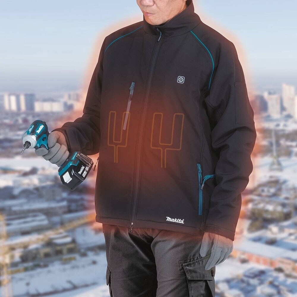 Makita DCJ205ZS 18V LXT Lithium-Ion Cordless Heated Jacket, Jacket Only (S)