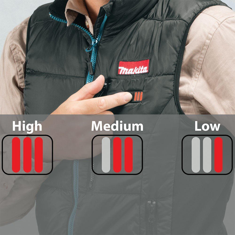 Makita DCV200ZXL 18V LXT Lithium-Ion Cordless Heated Vest (Vest Only) XL