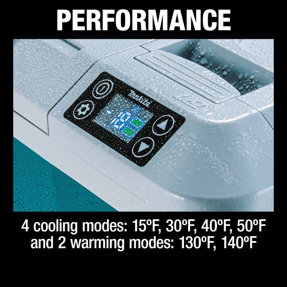 Makita DCW180Z 18V X2 LXT Lithium-Ion, 12V/24V DC Auto, and AC Cooler/Warmer, Tool Only