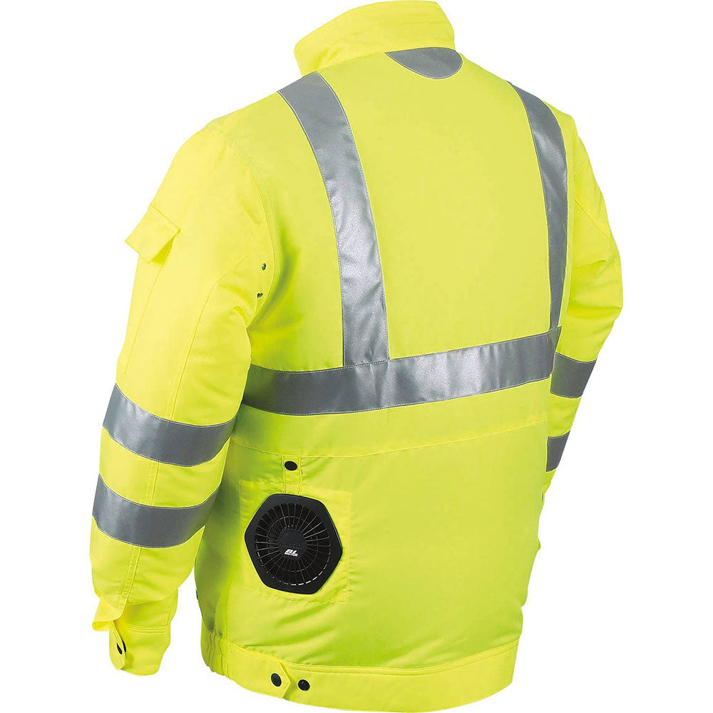 Makita DFJ214ZM 18V LXT Lithium-Ion Cordless High Visibility Fan Jacket (M)