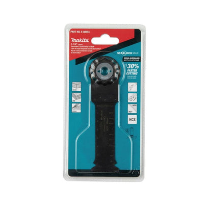 Makita E-08551 StarlockMax Oscillating Multi-Tool 1-1/4" High Carbon Steel Curved Plunge Cut Blade