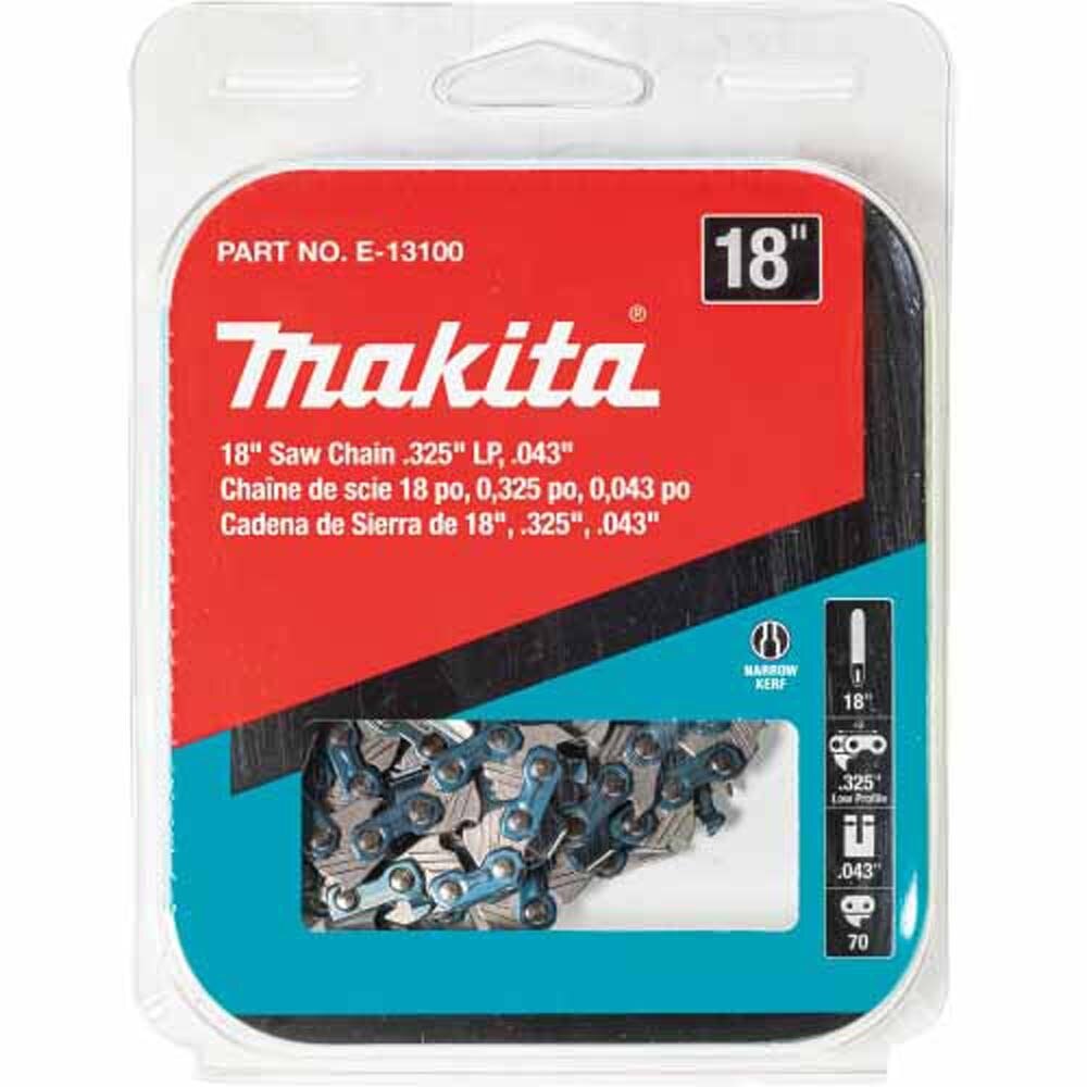 Makita E-13100 18" Saw Chain, .325" LP, .043", 70, Low Kickback
