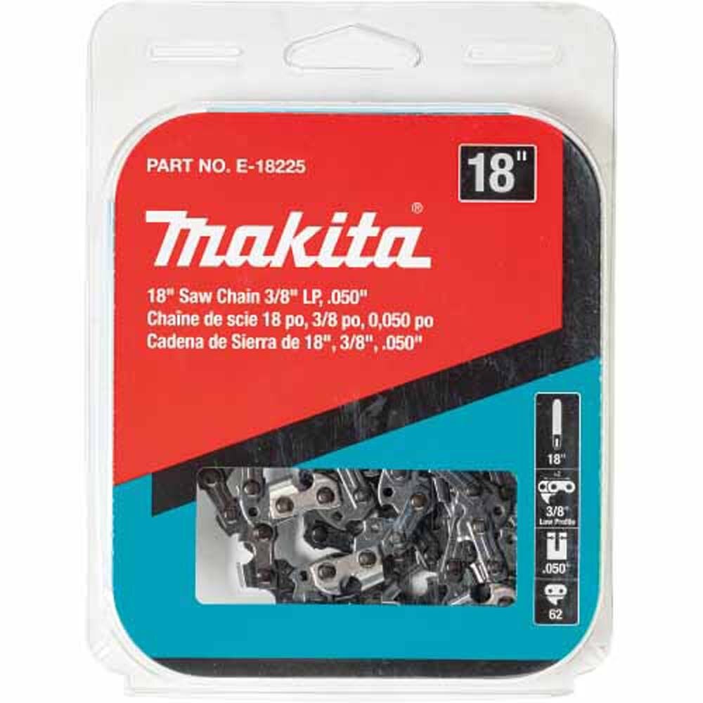 Makita E-18225 18" Saw Chain, 3/8" LP, .050", 62, Low Kickback
