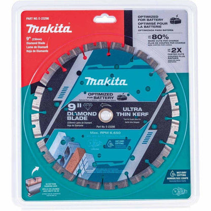 Makita E-23298 9" Segmented General Purpose Thin Kerf Diamond Blade