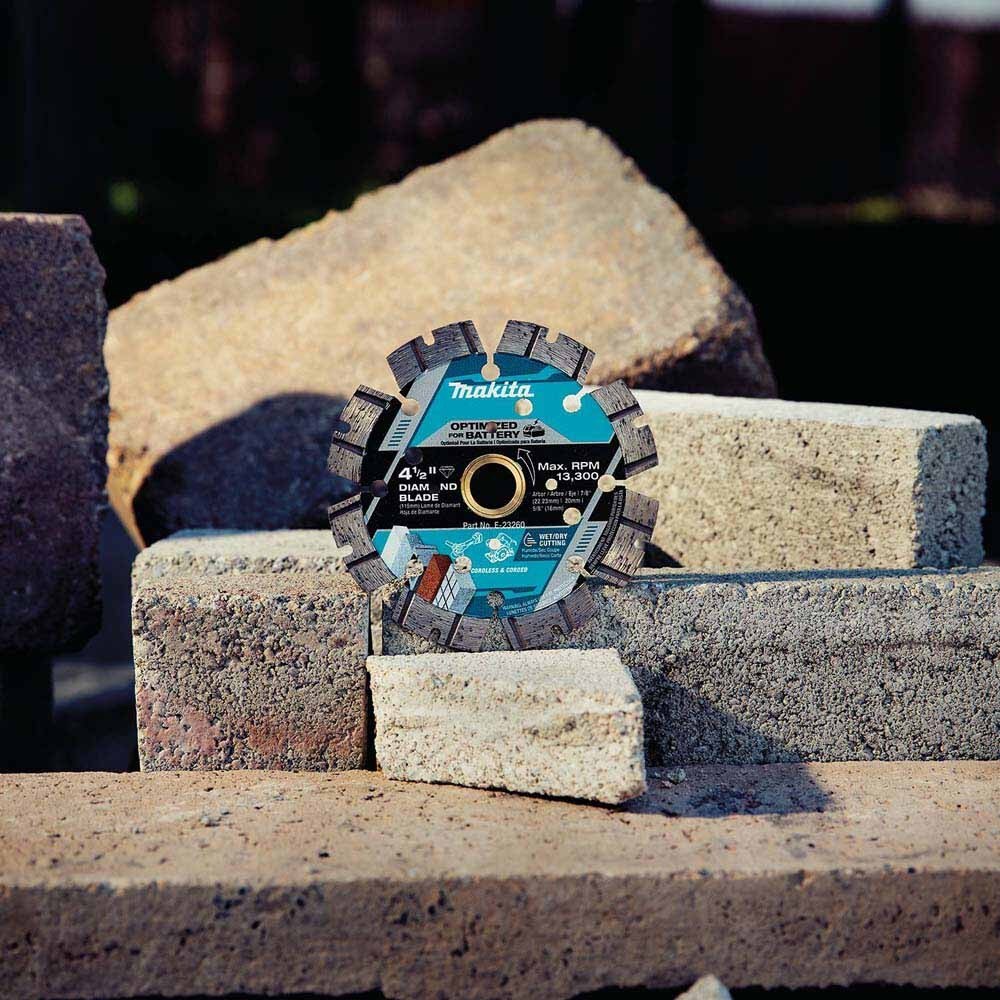 Makita E-23260 4-1/2" Segmented General Purpose Thin Kerf Diamond Blade