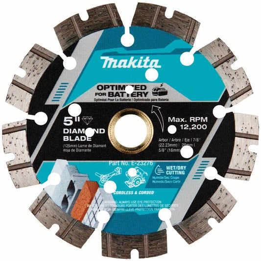 Makita E-23276 5" Segmented General PurposeThin Kerf Diamond Blade