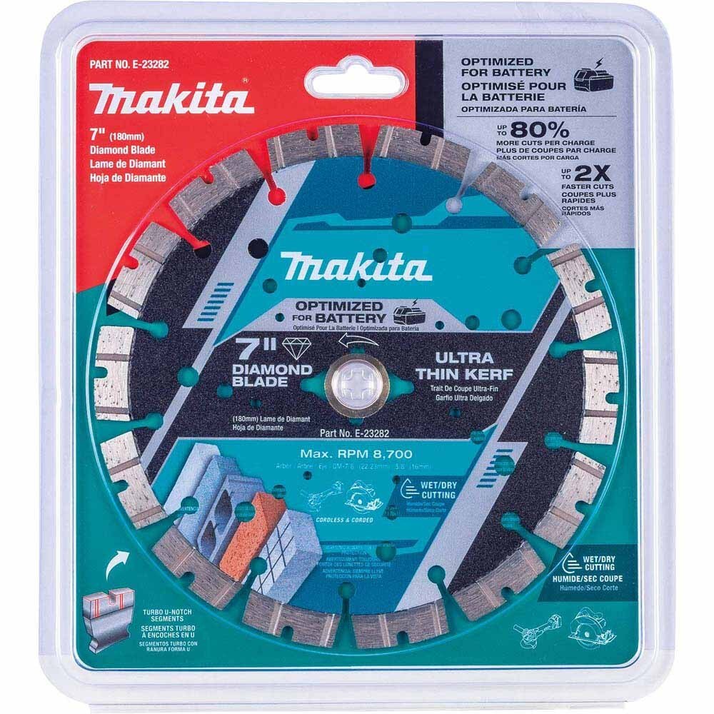 Makita E-23282 7" Segmented General Purpose Thin Kerf Diamond Blade