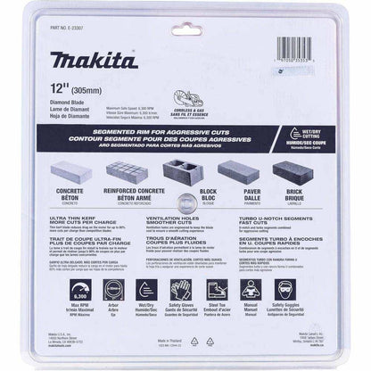 Makita E-23307 12" Segmented General Purpose Thin Kerf Diamond Blade