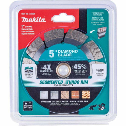 Makita E-23329 5" Segmented Turbo General Purpose Diamond Blade