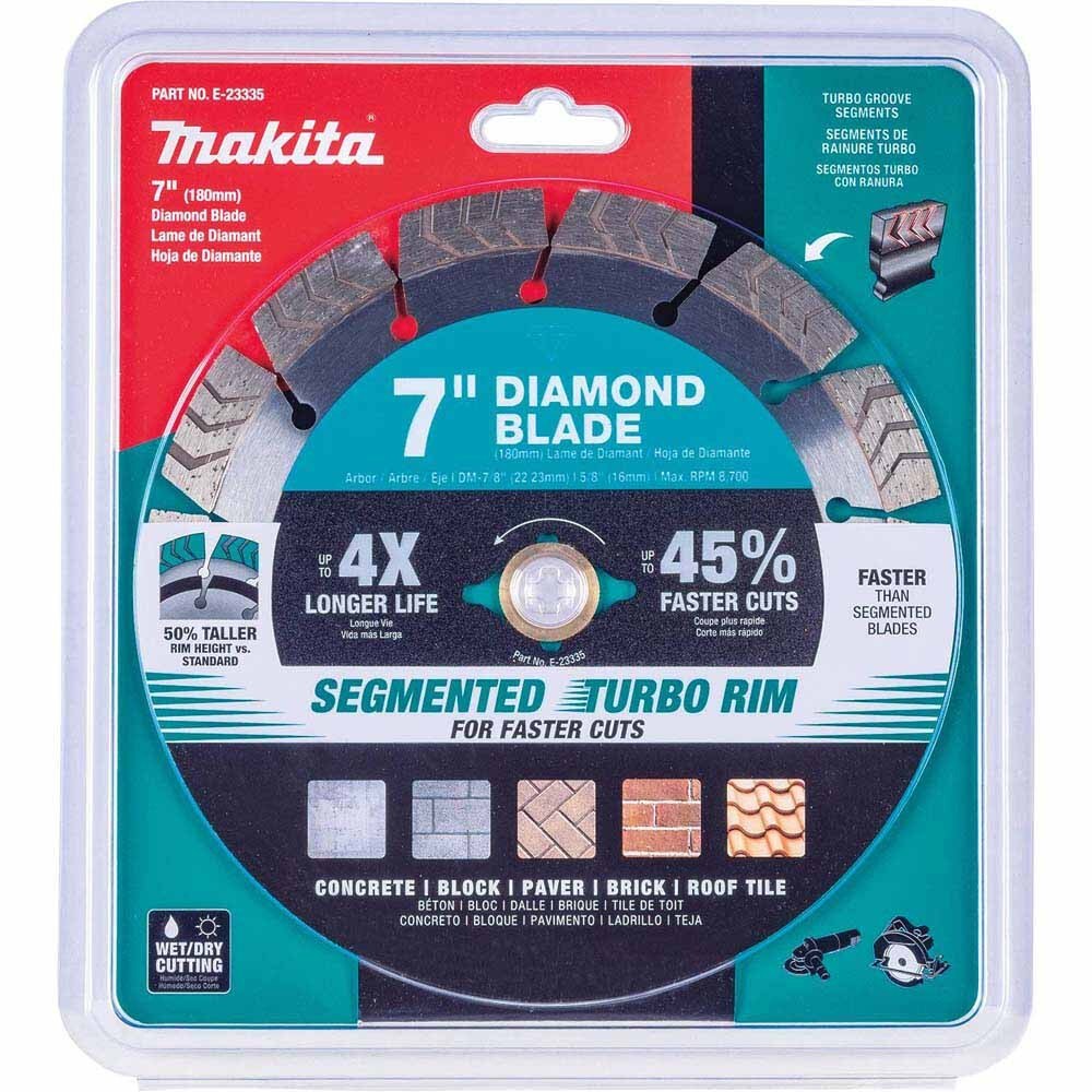 Makita E-23335 7" Segmented Turbo General Purpose Diamond Blade