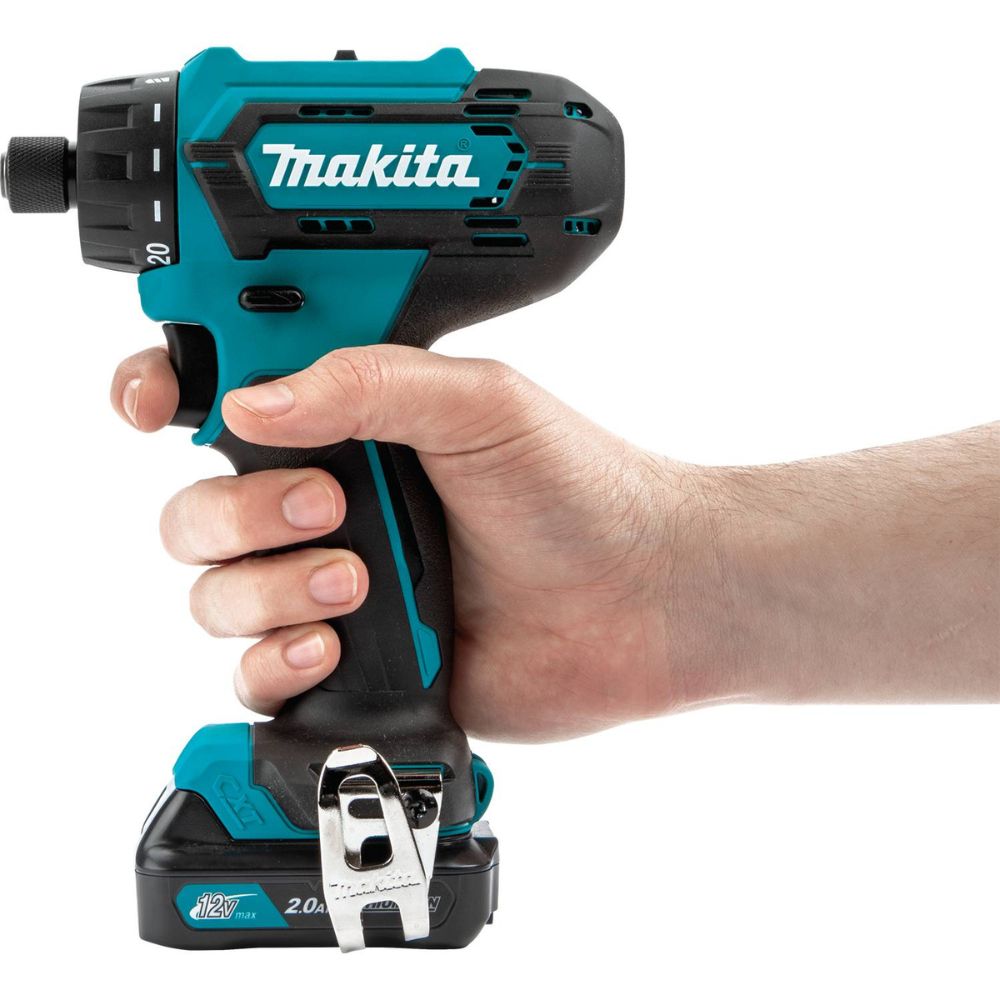 Makita FD10R1 12V Max CXT Lithium-Ion 1/4 In. Hex Driver-Drill Kit(2.0Ah)