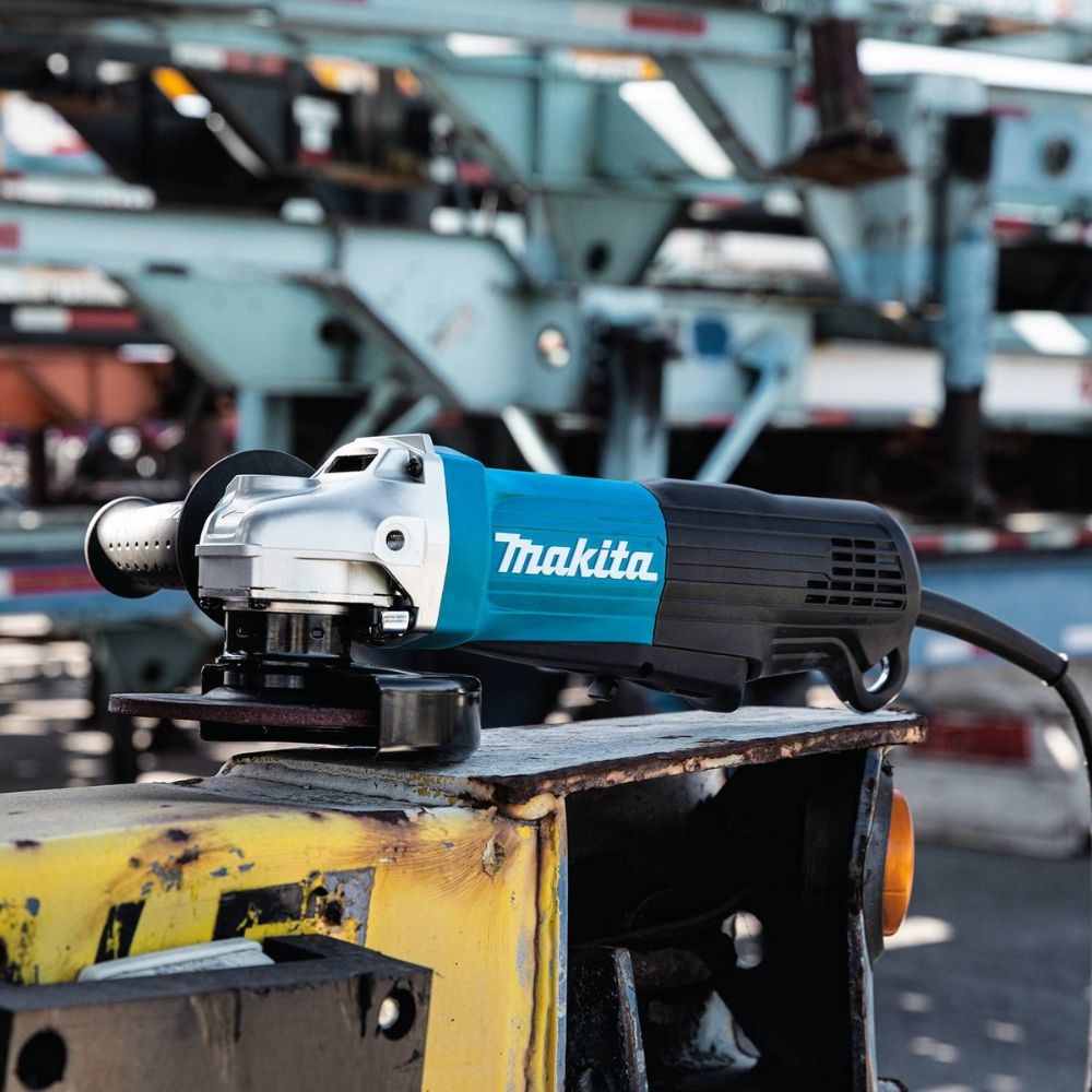 Makita GA4553R 4-1/2" Paddle Switch Angle Grinder, 11 AMP, 11,000 RPM, 5/8" -11, lock-off, no lock-on
