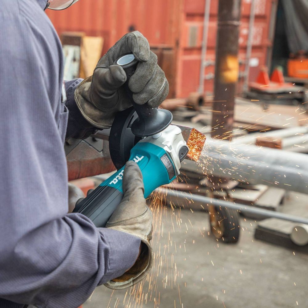Makita GA4553R 4-1/2" Paddle Switch Angle Grinder, 11 AMP, 11,000 RPM, 5/8" -11, lock-off, no lock-on