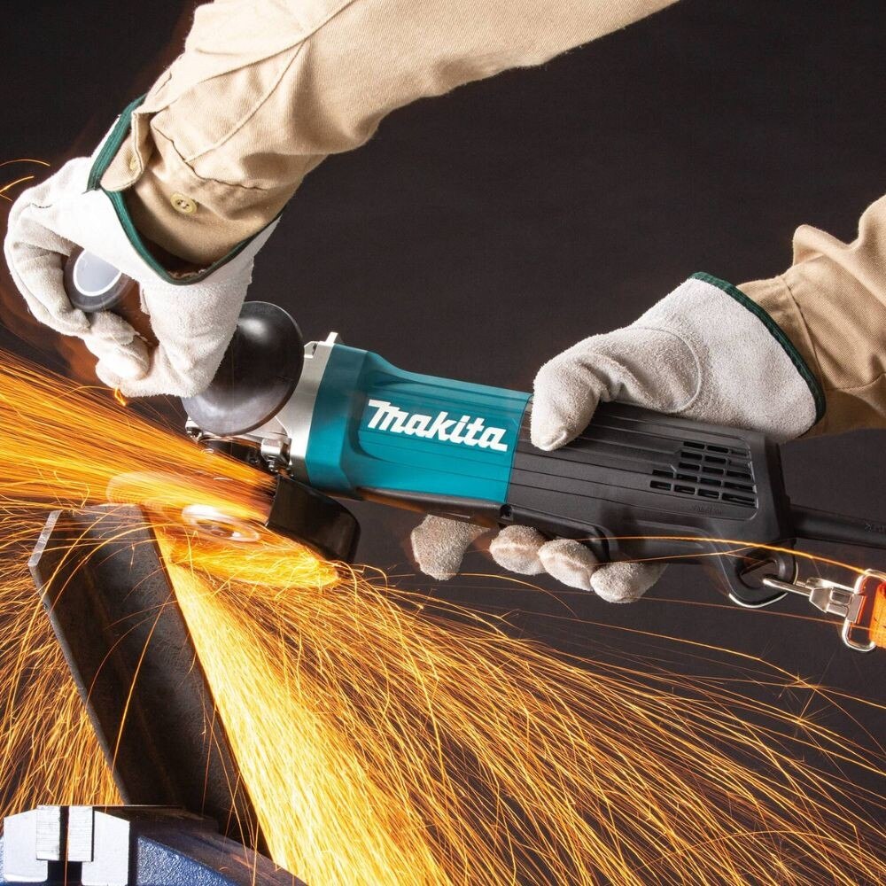 Makita GA4553R 4-1/2" Paddle Switch Angle Grinder, 11 AMP, 11,000 RPM, 5/8" -11, lock-off, no lock-on