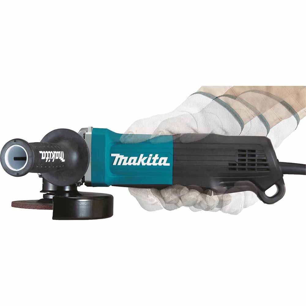 Makita GA5052 4‑1/2" / 5" Paddle Switch Angle Grinder, with AC/DC Switch
