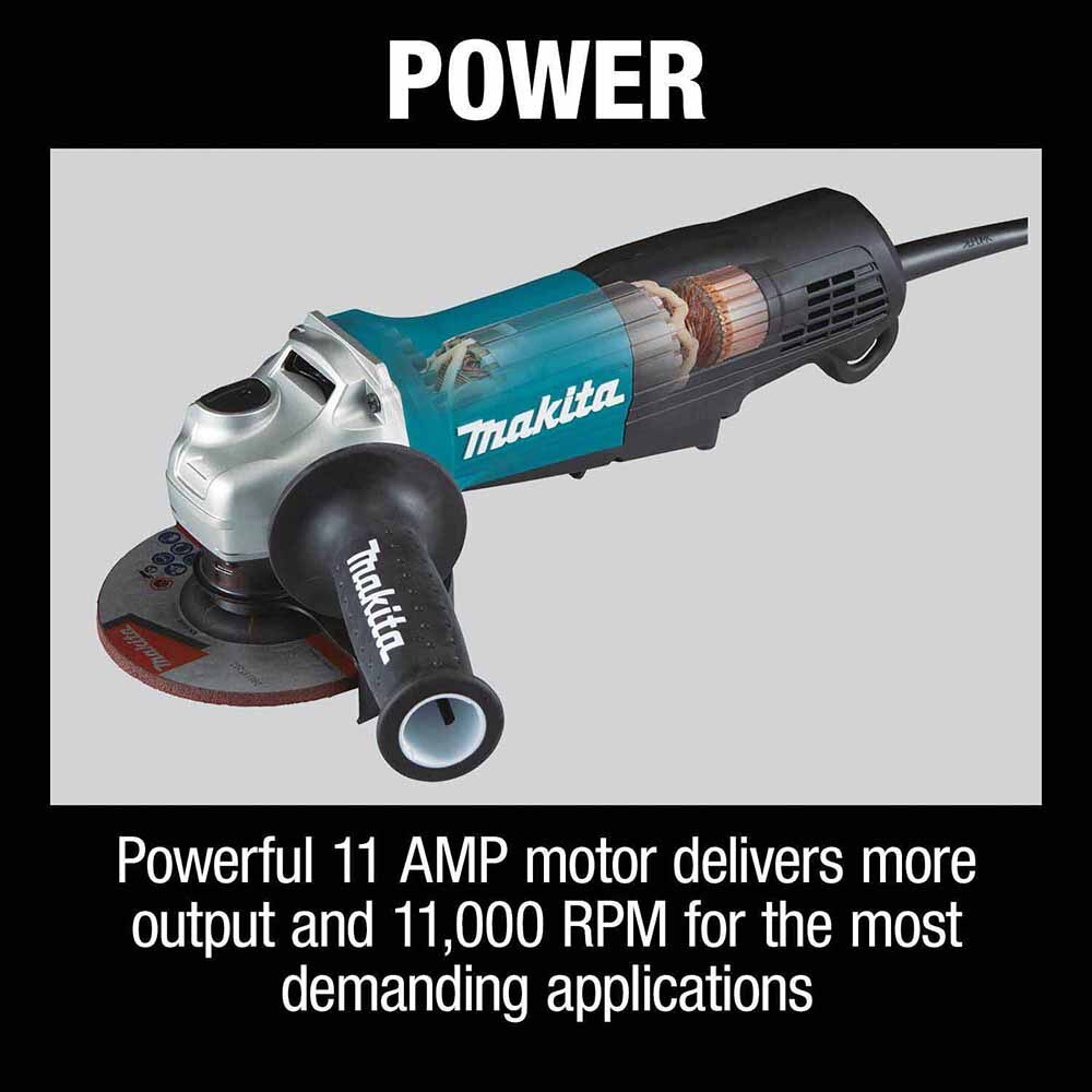 Makita GA5053R 4-1/2" / 5" Paddle Switch Angle Grinder w/Non-Removable Guard
