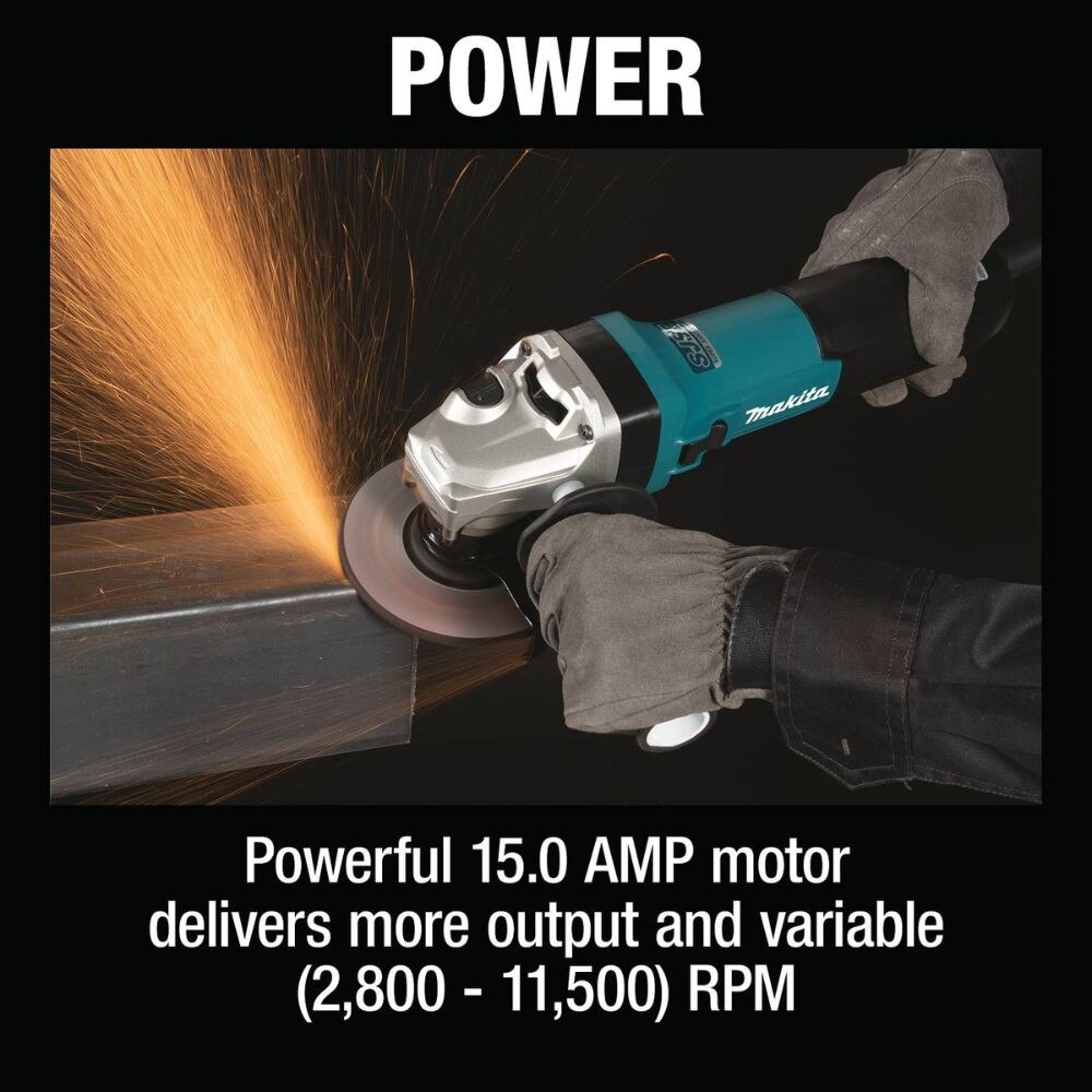 Makita GA5090 5" SJS II High-Power Angle Grinder