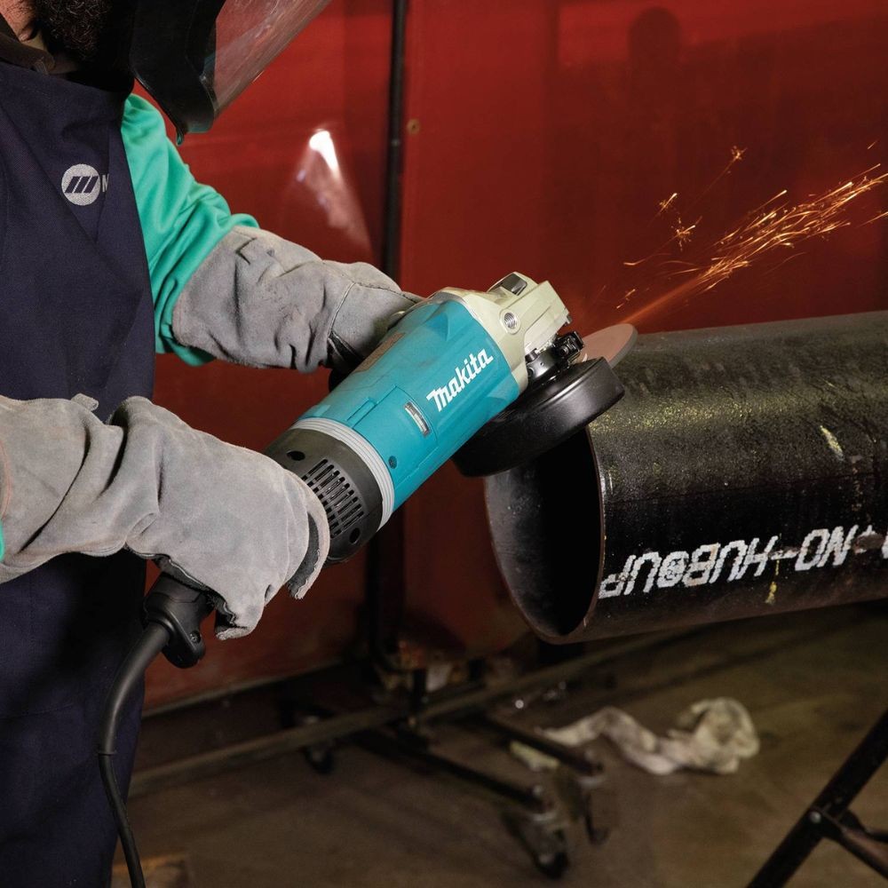 Makita GA7080 7" Angle Grinder, with Rotatable Handle, and Lock-On Switch