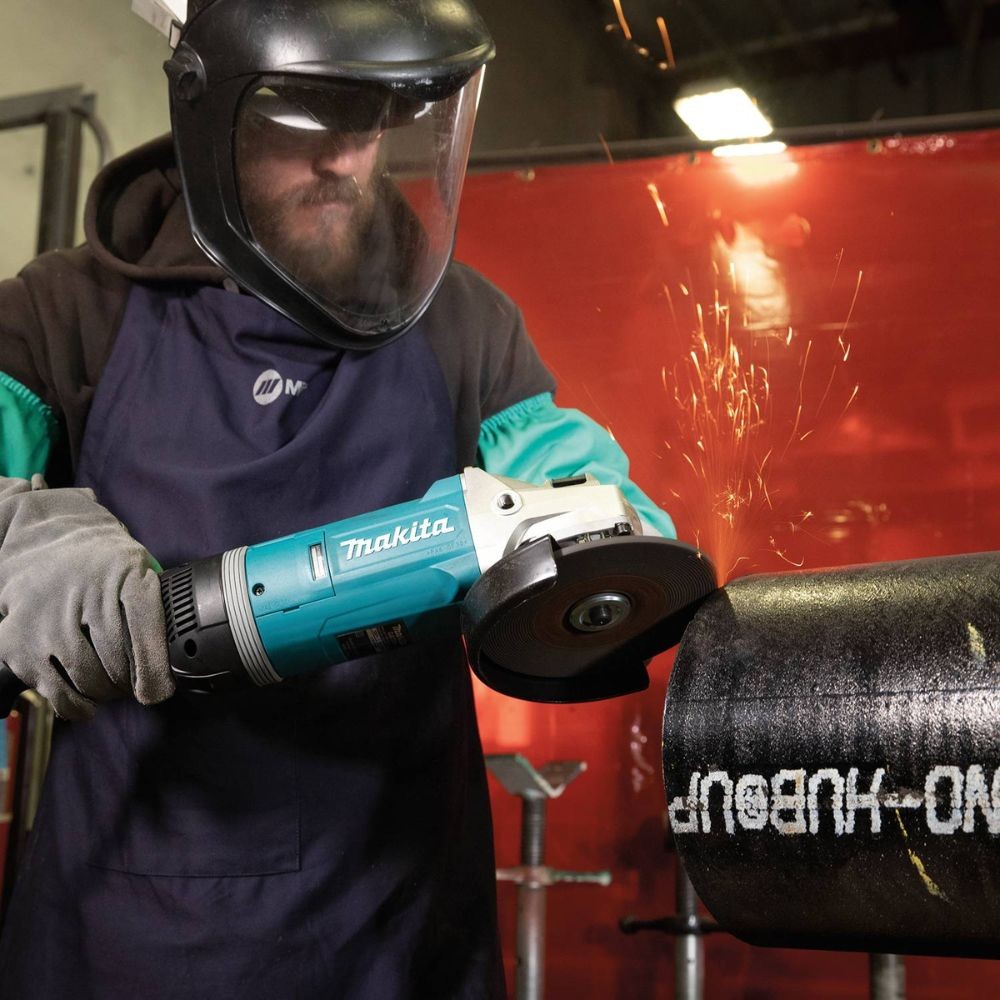 Makita GA7080 7" Angle Grinder, with Rotatable Handle, and Lock-On Switch