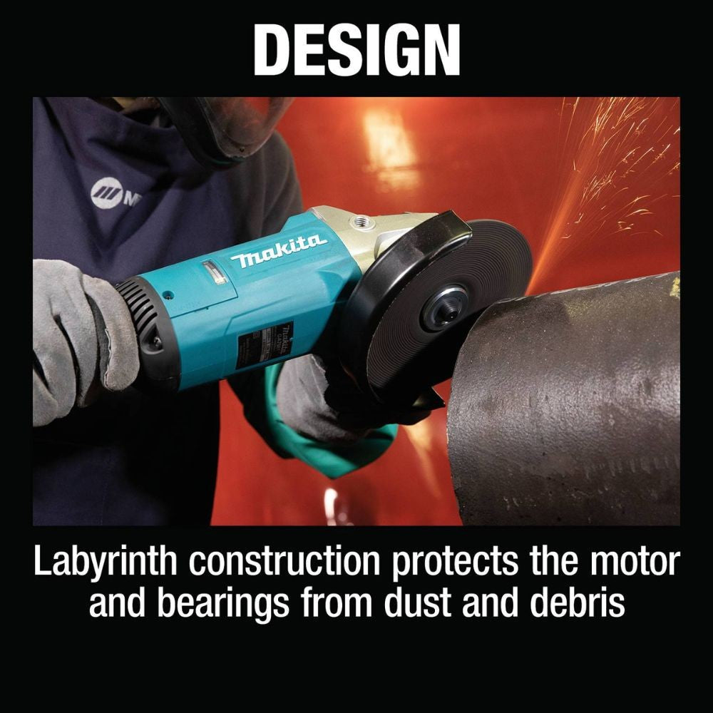 Makita GA7081 7" Angle Grinder, with Lock-On Switch