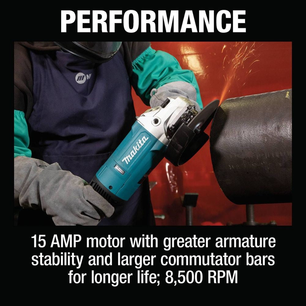Makita GA7081 7" Angle Grinder, with Lock-On Switch