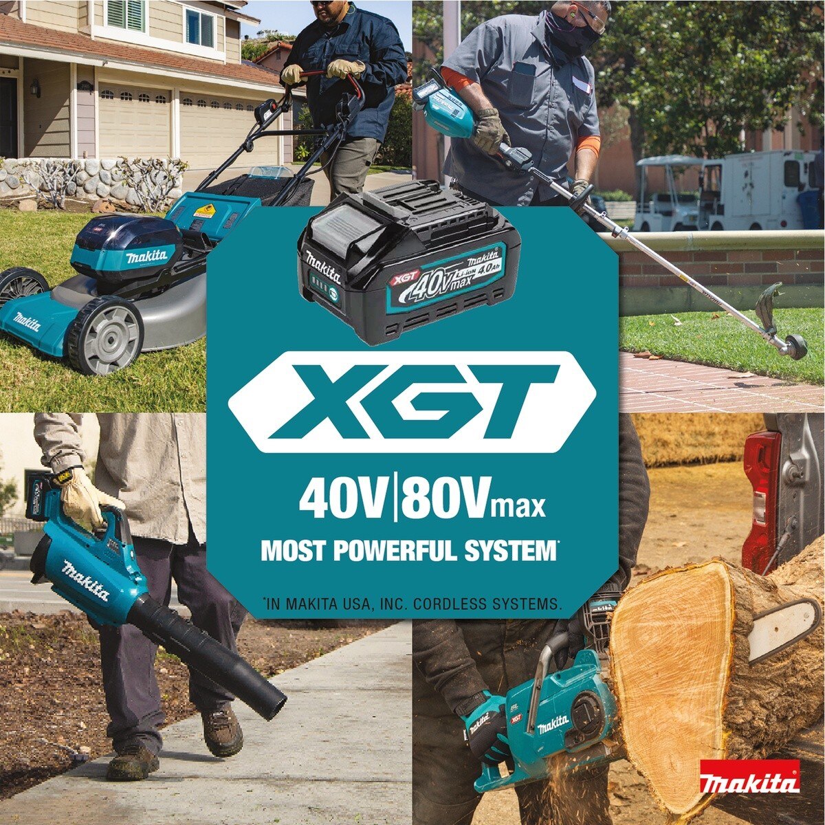 Makita GCU02T 40V Max XGT Brushless Cordless 14 Inch Top Handle Chain Saw Kit (2 5.0Ah Batteries)