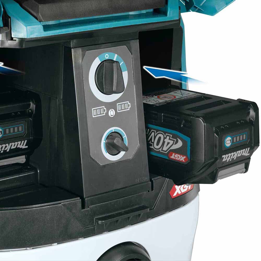 Makita GCV01PM 40V max XGT Brushless Cordless 2.1 Gallon Wet/Dry Dust Extractor/Vacuum Kit (4.0Ah)