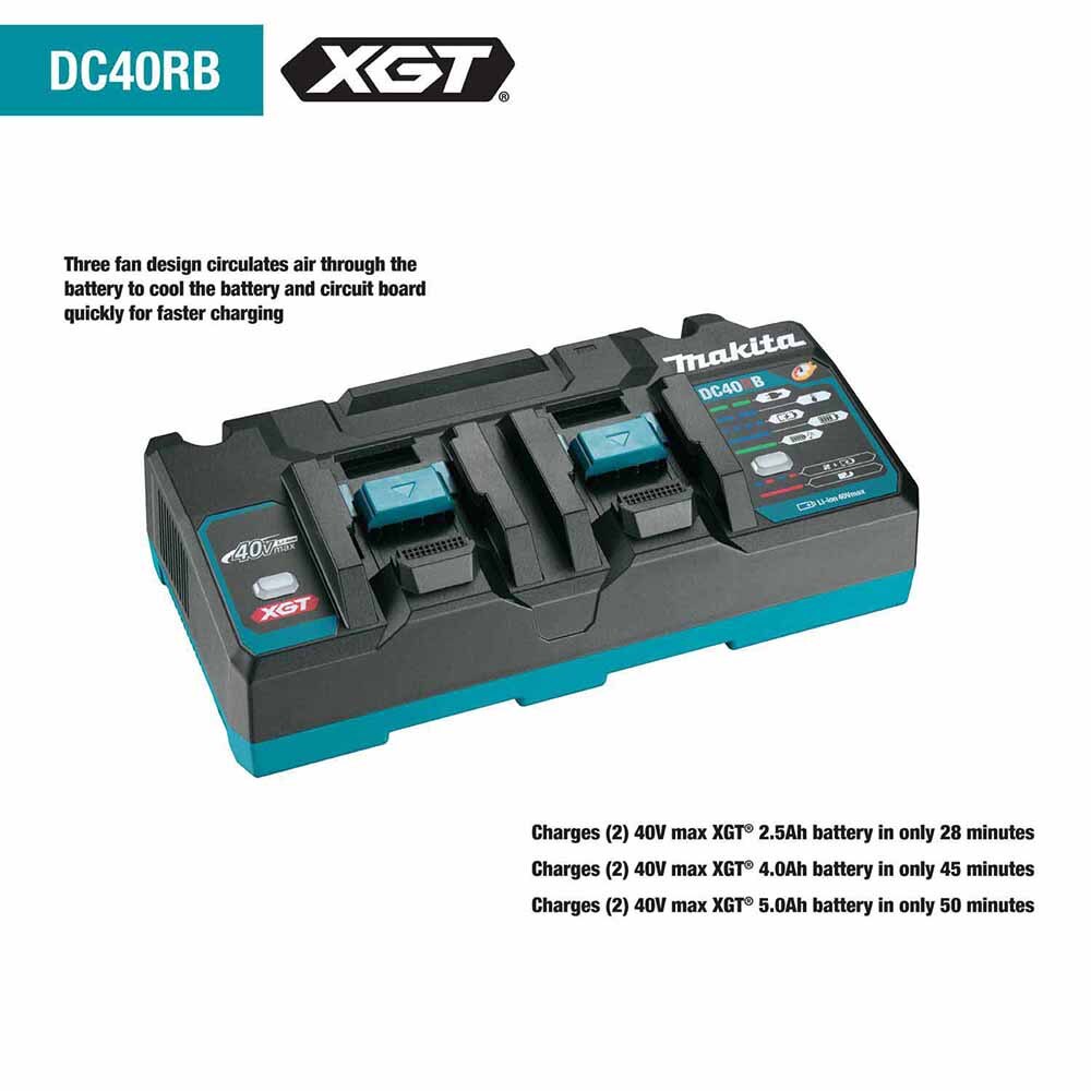 Makita GCV01PM 40V max XGT Brushless Cordless 2.1 Gallon Wet/Dry Dust Extractor/Vacuum Kit (4.0Ah)