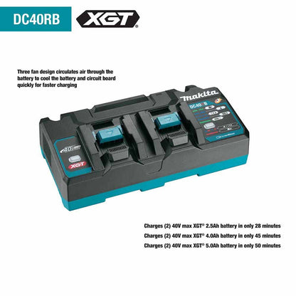 Makita GCV01PM 40V max XGT Brushless Cordless 2.1 Gallon Wet/Dry Dust Extractor/Vacuum Kit (4.0Ah)