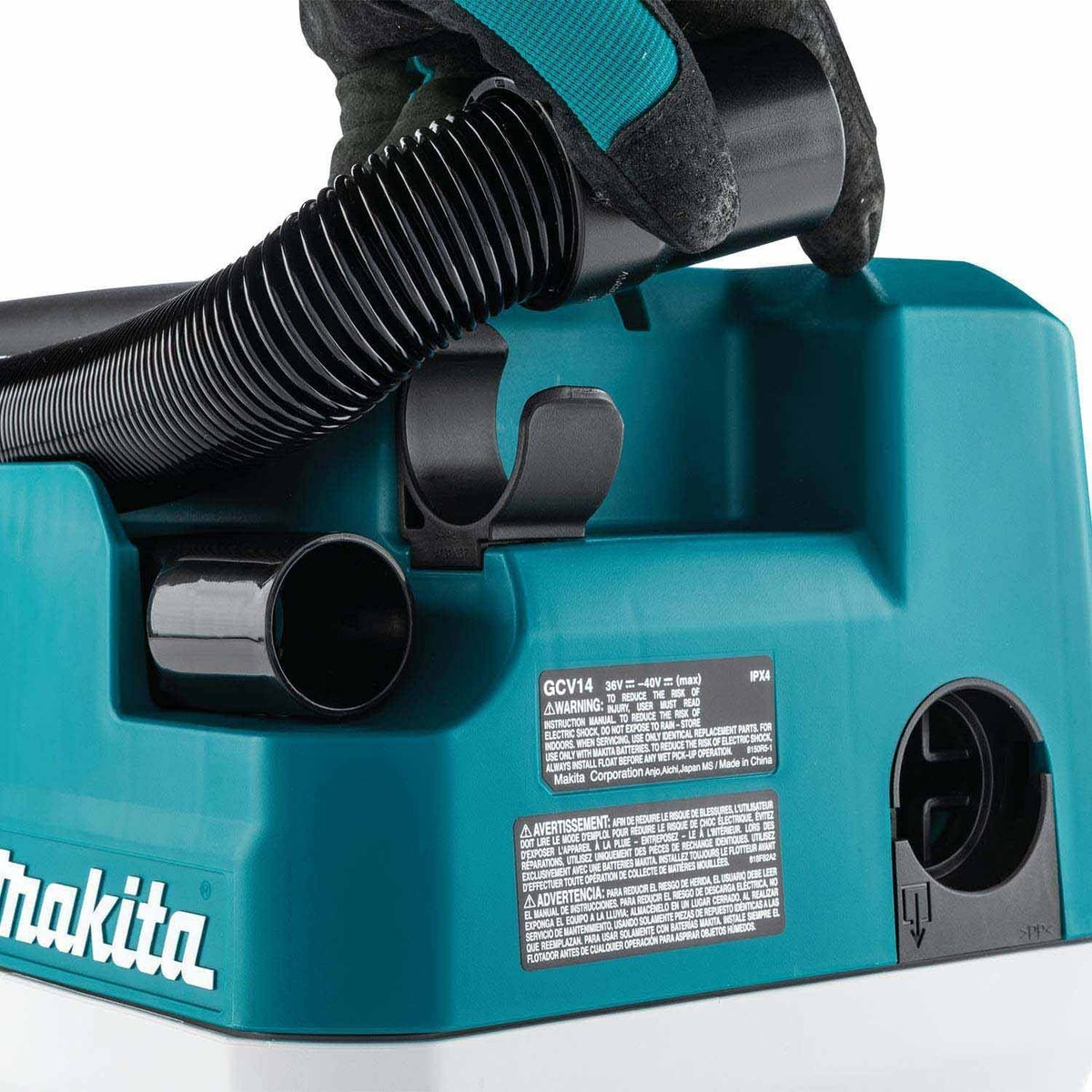 Makita GCV14Z 40V max XGT Brushless Cordless 2 Gallon HEPA Wet/Dry Dust Extractor/Vacuum, Tool Only
