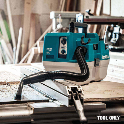 Makita GCV14Z 40V max XGT Brushless Cordless 2 Gallon HEPA Wet/Dry Dust Extractor/Vacuum, Tool Only