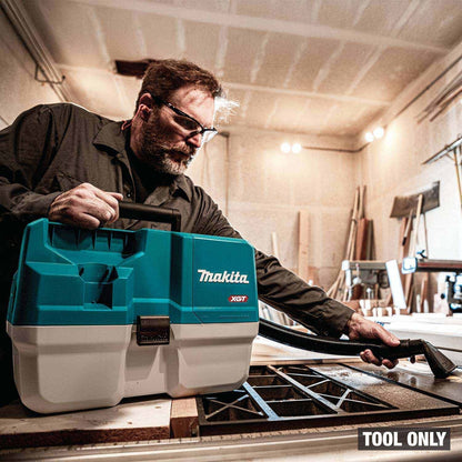 Makita GCV14Z 40V max XGT Brushless Cordless 2 Gallon HEPA Wet/Dry Dust Extractor/Vacuum, Tool Only