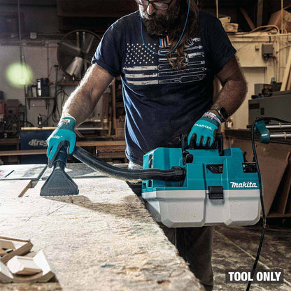 Makita GCV14Z 40V max XGT Brushless Cordless 2 Gallon HEPA Wet/Dry Dust Extractor/Vacuum, Tool Only