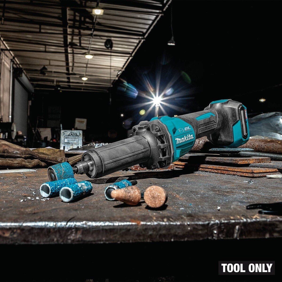 Makita GDG01Z 40V max XGT Cordless 1/4" Slide Switch Die Grinder Variable Speed with Electric Brake Tool Only