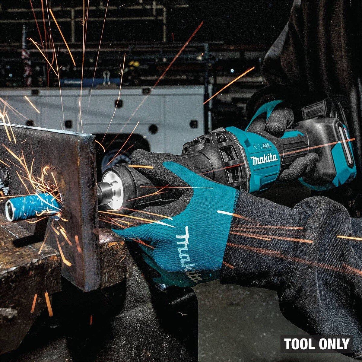 Makita GDG01Z 40V max XGT Cordless 1/4" Slide Switch Die Grinder Variable Speed with Electric Brake Tool Only