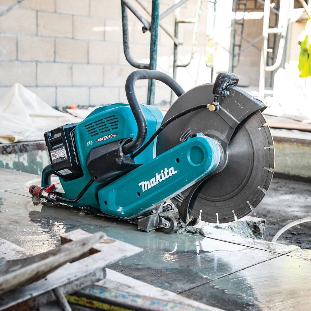 Makita GEC01PL4 80V max (40V max X2) XGT Brushless 14" Power Cutter Kit, with AFT, Electric Brake (8.0Ah)