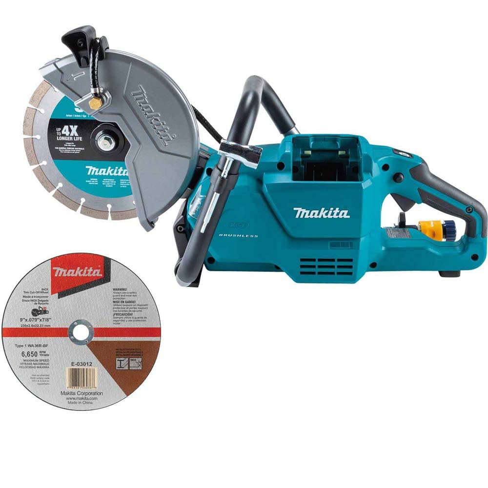 Makita GEC03T 40V max XGT Brushless Cordless 9" Power Cutter Kit, with AFT, Electric Brake (5.0 Ah)