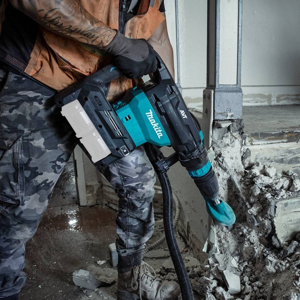 Makita GMH02Z 80V max (40V max X2) XGT Brushless 28 lb. AVT Demolition Hammer, accepts SDS-MAX bits, AWS Capable (Tool Only)