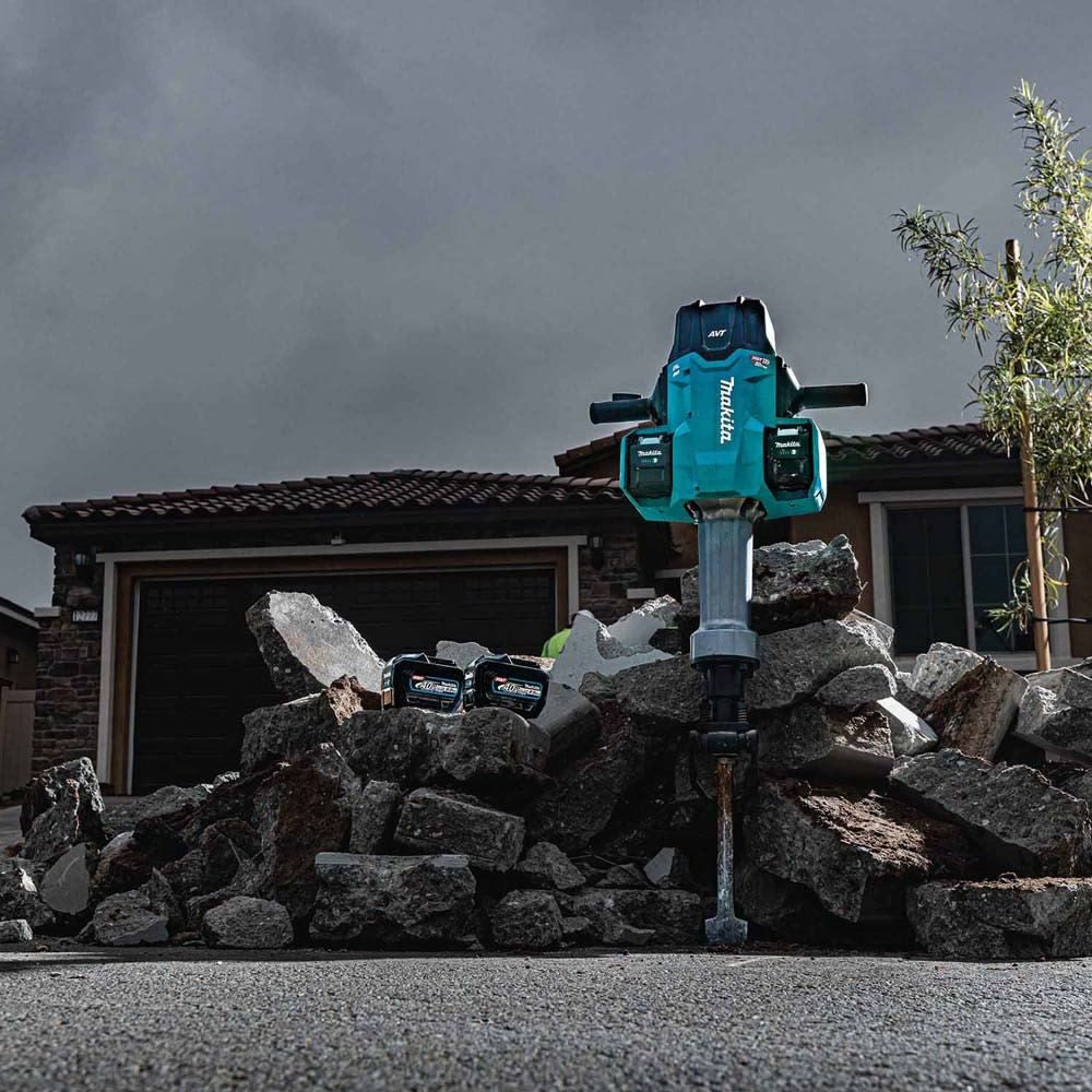 Makita GMH04PLX 80V max XGT Brushless 70 lb. 1-1/8" Hex AVT Breaker Hammer Kit, AWS Capable (8.0Ah)