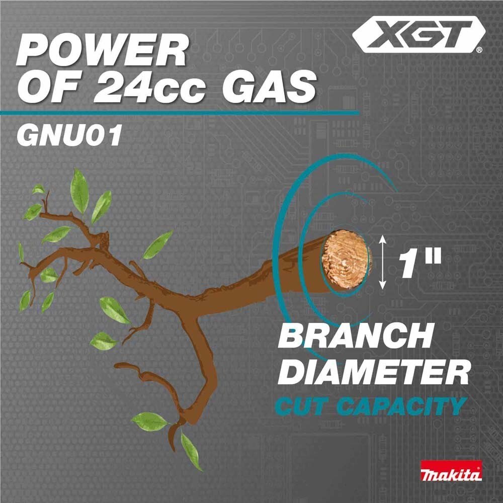 Makita GNU01Z 40V max XGT Brushless Cordless 24" Articulating Pole Hedge Trimmer (Tool Only)