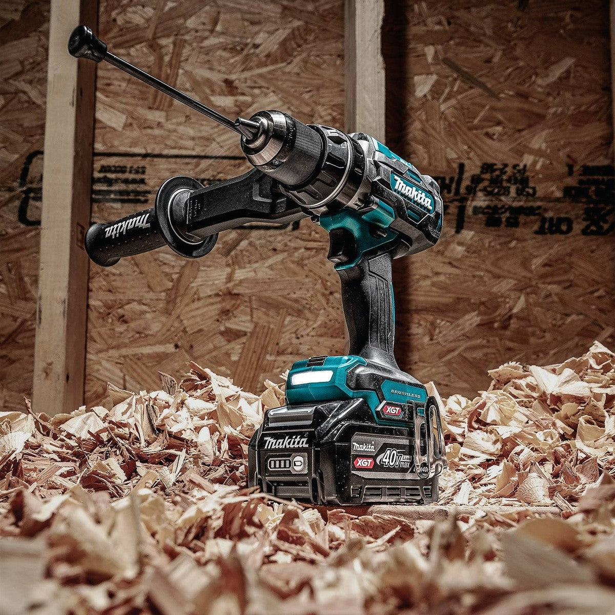Makita GPH03SU1 40V max XGT Brushless Cordless 3-Speed 1/2" Hammer Driver-Drill Kit (4.0Ah Battery)
