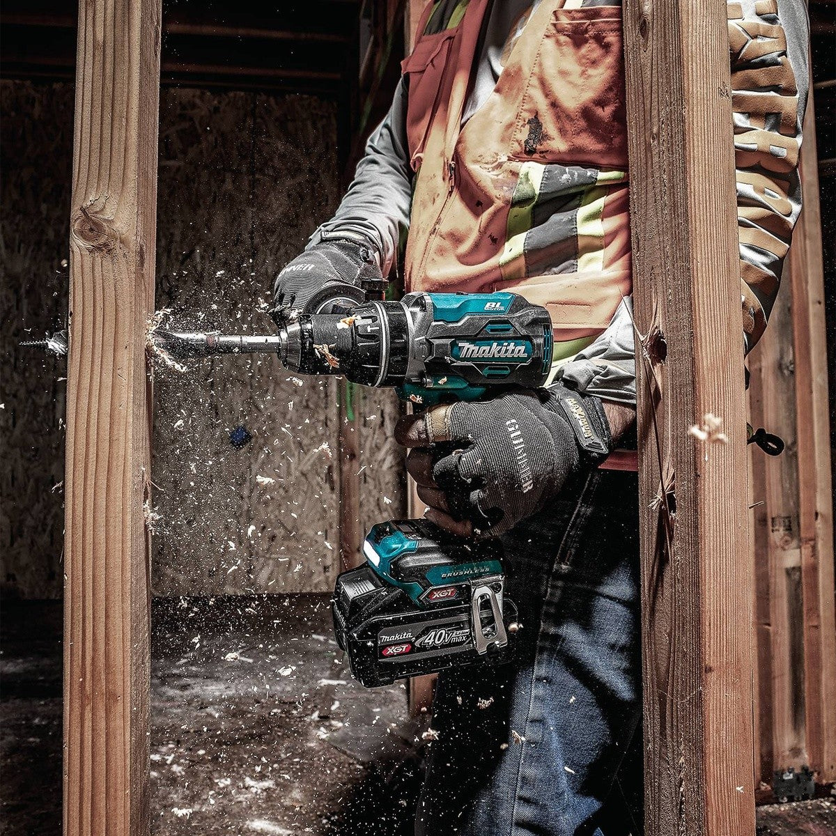 Makita GPH03SU1 40V max XGT Brushless Cordless 3-Speed 1/2" Hammer Driver-Drill Kit (4.0Ah Battery)